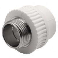 Муфта 32 мм х 1"нр с резьбой Ever Plast PPRC белый для полипропиленовых труб