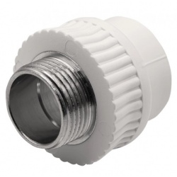 Муфта 32 мм х 1"нр с резьбой Ever Plast PPRC белый для полипропиленовых труб