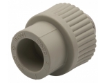 Муфта 20 мм х 1/2"нр Ever Plast PP-R серый с резьбой для полипропиленовых труб