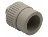 Муфта 25 мм х 1/2"нр Ever Plast PP-R серый с резьбой для полипропиленовых труб