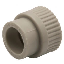 Муфта 25 мм х 3/4"вр EVER PLAST PP-R серый с резьбой для полипропиленовых труб