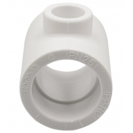 Тройник 40 х 20 х 40 мм переходной Ever Plast PP-R белый для полипропиленовых труб