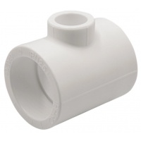 Тройник переходной 40 х 20 х 40 мм Ever Plast PP-R белый для полипропиленовых труб