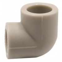 Угольник 20 мм 90° внутренний-внутренний EVER PLAST PP-R серый для полипропиленовых труб