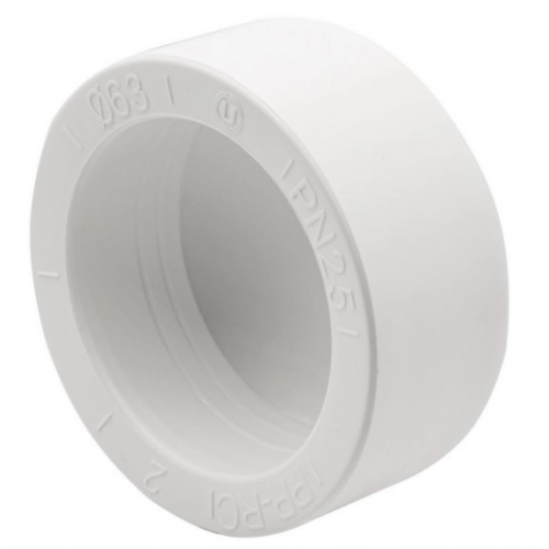Заглушка 63 мм Ever Plast PPRC белый, для полипропиленовых труб купить в интернет магазине Санрай73