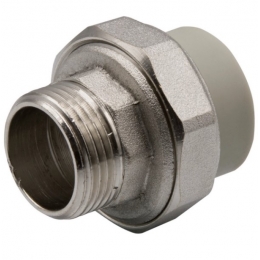 Муфта 32 мм х 1"нр разъемная EVER PLAST PP-R серый для полипропиленовых труб