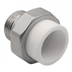 Муфта 32 мм х 1"нр разъемная Ever Plast PP-R белый для полипропиленовых труб