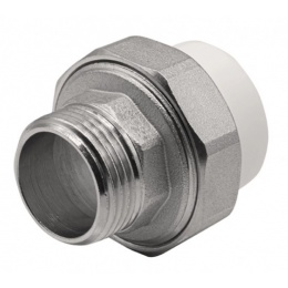 Муфта 32 мм х 1"нр разъемная Ever Plast PP-R белый для полипропиленовых труб