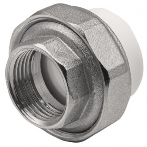 Муфта 25 мм х 3/4"вр разъемная Ever Plast PP-R белый, для полипропиленовых труб купить в интернет магазине Санрай73