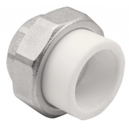 Муфта 32 мм х 1"вр разъемная Ever Plast PP-R белый для полипропиленовых труб