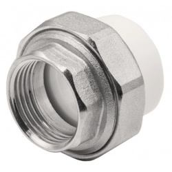 Муфта 32 мм х 1"вр разъемная Ever Plast PP-R белый для полипропиленовых труб