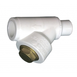 Фильтр сетчатый 20 мм 45º PILSA PP-R белый внутренний-внутренний, для полипропиленовых труб