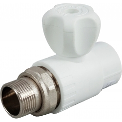 Кран 20 мм х 1/2" с американкой прямой