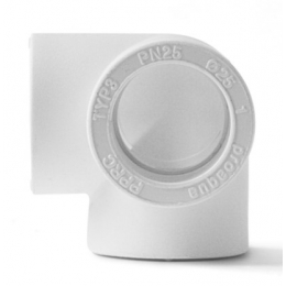 Тройник двухплоскостной 25 мм Pro Aqua PP-R белый, для полипропиленовых труб