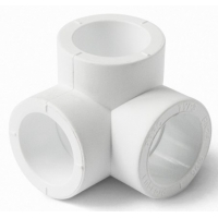 Тройник двухплоскостной 25 мм Pro Aqua PP-R белый, для полипропиленовых труб