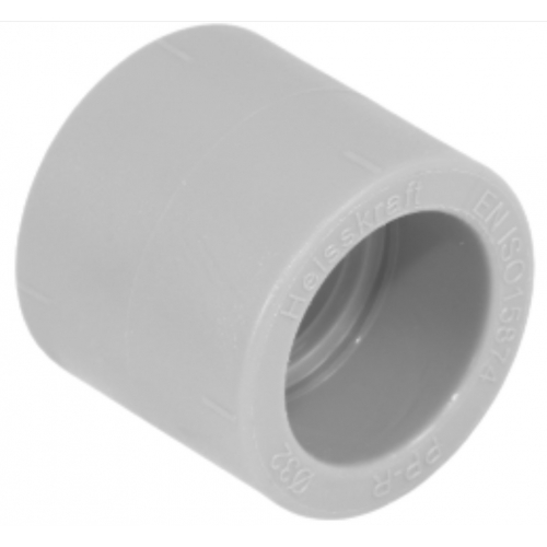 Муфта 25 мм Heisskraft PP-R серый, для полипропиленовых труб купить в интернет магазине Санрай73