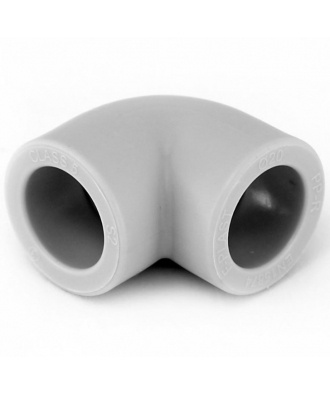 Угольник 25 мм 90° внутренний-внутренний Heisskraft PP-R серый для полипропиленовых труб