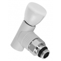 Вентиль 25 мм х 3/4"нр угловой радиаторный со сгоном Heisskraft PP-R серый для полипропиленовых труб