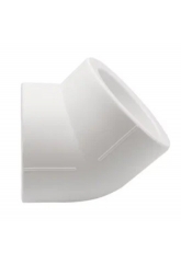 Угольник 20 мм 45° СТК PP-R белый внутренний-внутренний, для полипропиленовых труб