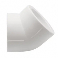 Угольник 25 мм 45° СТК PP-R белый внутренний-внутренний, для полипропиленовых труб