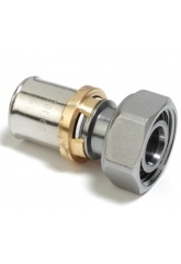 Фитинг компрессионный с накидной гайкой евроконус 3/4" х 16х2 Giacomini для металлопластиковых труб