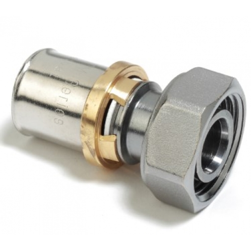 Фитинг компрессионный с накидной гайкой евроконус 3/4" х 16х2,0 Giacomini для металлопластиковых труб купить в интернет магазине Санрай73