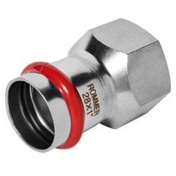 Соединение 28мм х 1"вр Rommer пресс раструб для труб из нержавеющей стали