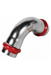 Угольник 18мм х 18мм 90° Rommer пресс раструб-раструб для труб из нержавеющей стали