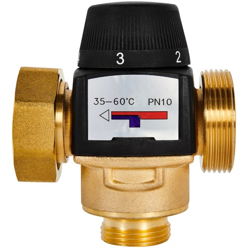 Термостатический смесительный клапан 1 1/2"вр-нр Rommer 35-60C, 2.11м3/ч, для группы RDG-1002 купить в интернет магазине Санрай73