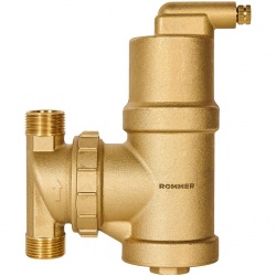 Сепаратор воздуха 3/4"вр Rommer, поворотный, латунь Сепаратор воздуха 3/4"вр Rommer, поворотный, латунь