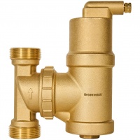 Сепаратор воздуха 1.1/4"вр Rommer, поворотный, латунь