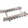 Коллекторная группа Rommer RMS-1210 1"х3/4" 6 выходов, с расходомерами