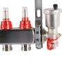 Коллекторная группа Rommer RMS-1210 1"х3/4" 6 выходов, с расходомерами
