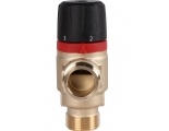 Термостатический смесительный клапан 3/4"нр Rommer 20-43C, 1.6м3/ч  для ГВС и отопления