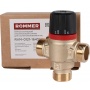 Термостатический смесительный клапан 3/4"нр Rommer 20-43C, 1.6м3/ч  для ГВС и отопления