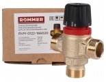 Термостатический смесительный клапан 3/4"нр Rommer 35-60C, 1.6м3/ч  для ГВС и отопления