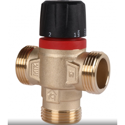 Термостатический смесительный клапан 1"нр Rommer 20-43C, 2.5м3/ч  для ГВС и отопления купить в интернет магазине Санрай73