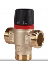 Термостатический смесительный клапан 1"нр Rommer 35-60C, 2.5м3/ч  для ГВС и отопления