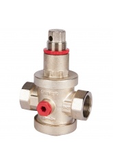 Редуктор давления поршневой под манометр 3/4"вр Rommer PN25, 1-6 бар