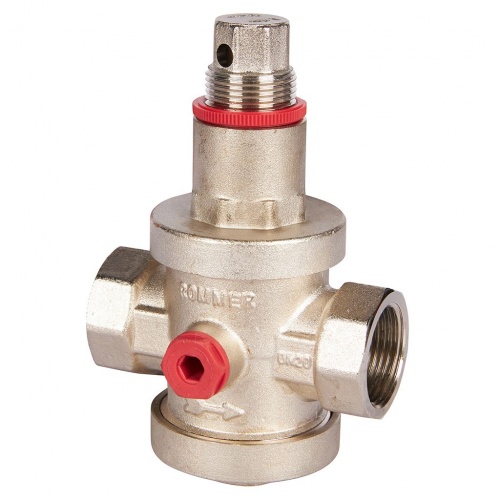 Редуктор давления поршневой под манометр 3/4"вр Rommer PN25, 1-6 бар купить в интернет магазине Санрай73