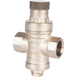 Редуктор давления поршневой 1/2"вр Rommer PN16, 1-6 бар, без подключения манометра