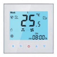 Термостат комнатный Techno КТ-200/W, сенсорный, программируемый, белый