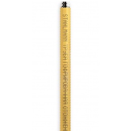 Труба гофрированная отожженная нержавеющая сталь 15A в оболочке желтая Stahlmann, 1м