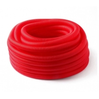 Гофра защитная 20/18 для труб PEX и PERT диаметром 16, красная (50 м) 1м