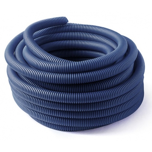 Труба гофрированная ПНД 25мм для трубы 20мм, синий, 1м купить в интернет магазине Санрай73