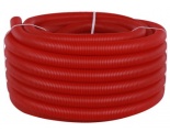 Труба гофрированная ПНД 40мм для трубы 32мм Stout красный, 1м