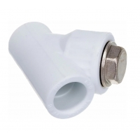 Фильтр сетчатый 25 мм 45º Valfex PP-R белый внутренний-внутренний, для полипропиленовых труб