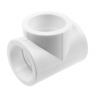 Тройник равнопроходной 75 мм Valfex PP-R белый, для полипропиленовых труб