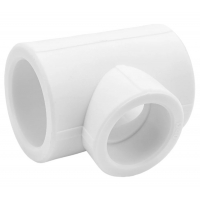 Тройник переходной 110 х 90 х 110 мм Valfex PP-R белый, для полипропиленовых труб