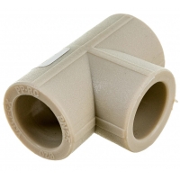 Тройник 50 мм равнопроходной Valfex PP-R серый для полипропиленовых труб